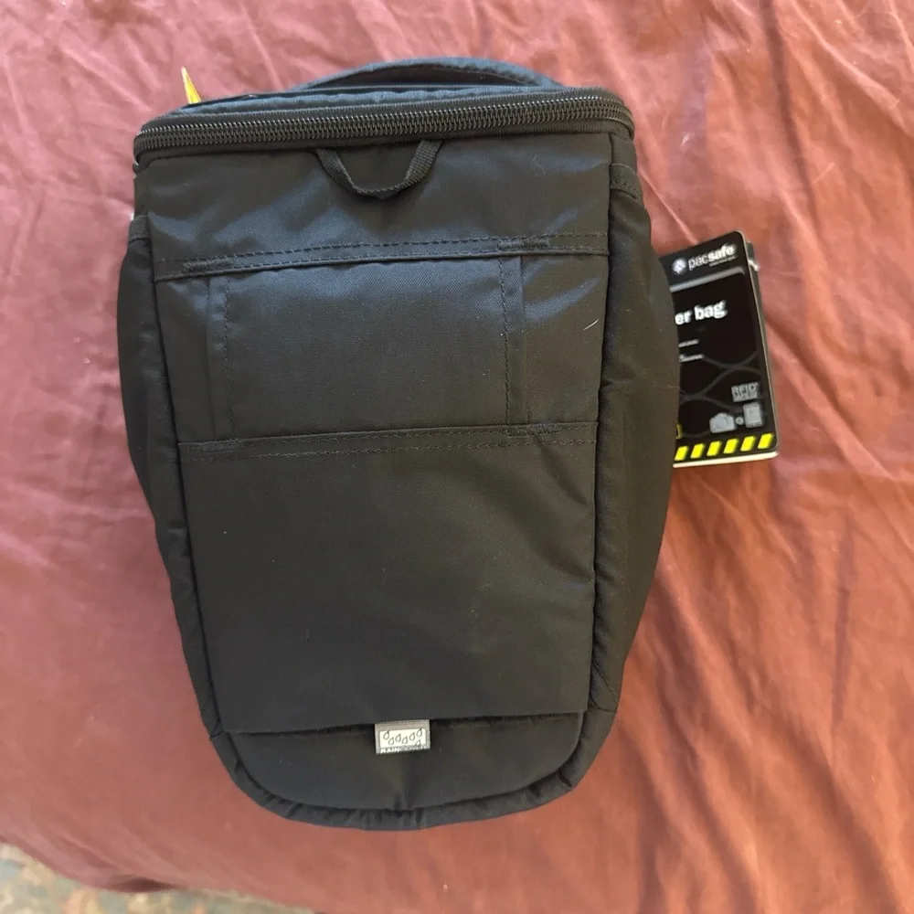Pacsafe Black Camera Toploader Bag